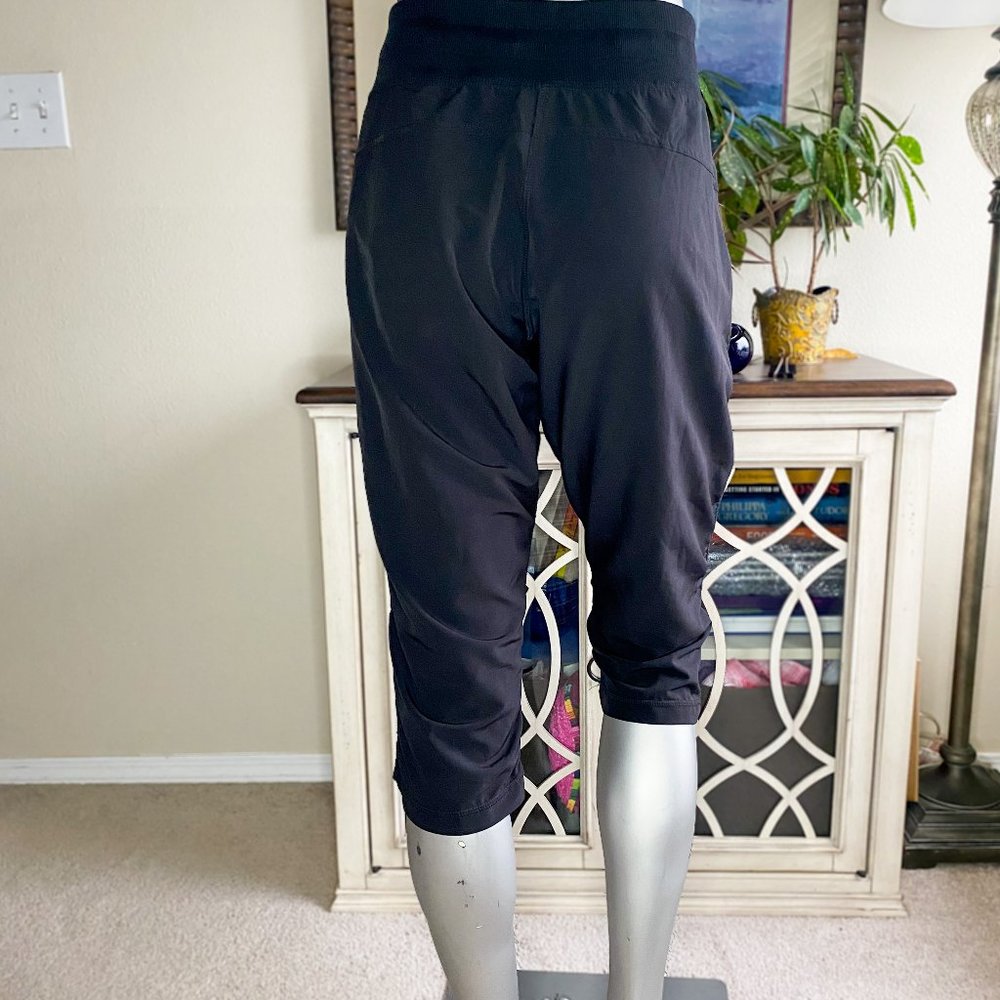 Women's High Waisted Contemporary Black Travel Pants - Picture 3 of 3